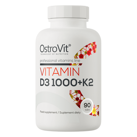 OstroVit Vitamin D3 1000 IU + K2 90 Tabletten