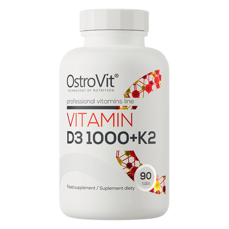 OstroVit Vitamin D3 1000 IU + K2 90 Tabletten