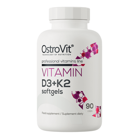 OstroVit Vitamin D3 + K2 90 Kapseln