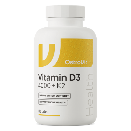 OstroVit Vitamin D3 4000 IU + K2 110 Tabletten