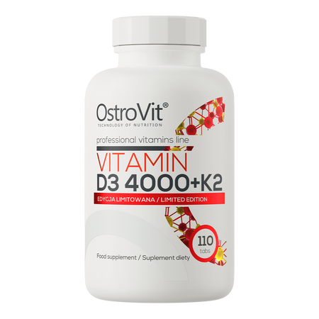 OstroVit Vitamin D3 4000 IU + K2 110 Tabletten