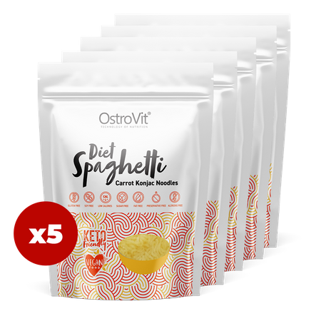 OstroVit Diät Spaghetti Karotte Konjac-Nudeln 5 x 250 g