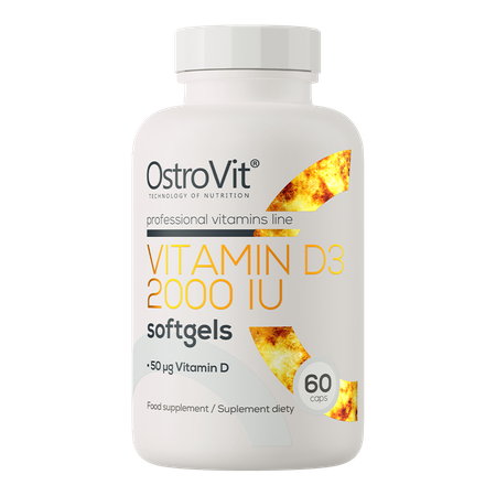 OstroVit Vitamin D3 2000 IU 60 Kapseln