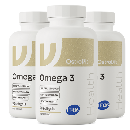 OstroVit Omega 3 Leicht zu schlucken 3 x 90 Kapseln