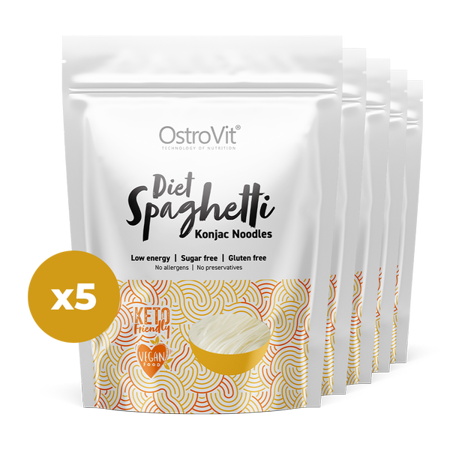 OstroVit Diet Spaghetti Konjac Noodles 5 x 400 g