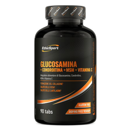 EthicSport Glucosamina + Chondroitina + MSM + Vitamina C 90 Tabletten