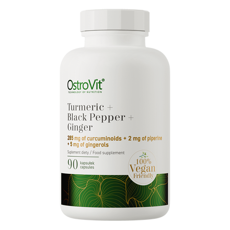 OstroVit Curcumin + Schwarzer Pfeffer + Ingwer VEGE 90 Kapseln