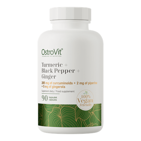 OstroVit Curcumin + Schwarzer Pfeffer + Ingwer VEGE 90 Kapseln