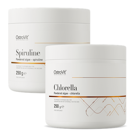 OstroVit Chlorella 250 g + Spiruline 250 g