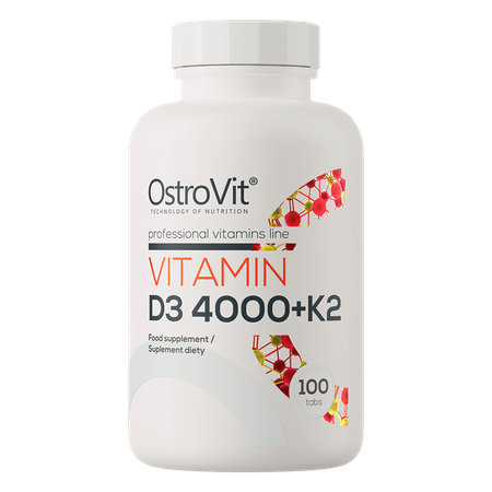 OstroVit Vitamin D3 4000 IU + K2 100 Tabletten