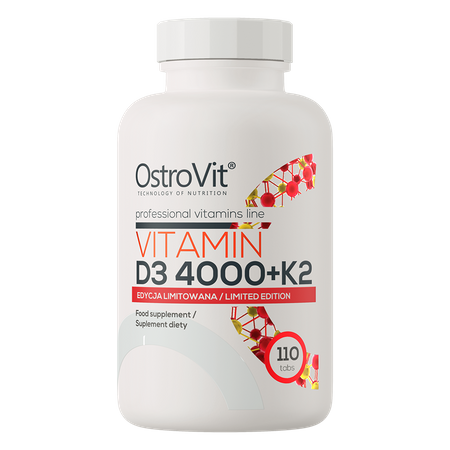 OstroVit Vitamin D3 4000 IU + K2 110 Tabletten