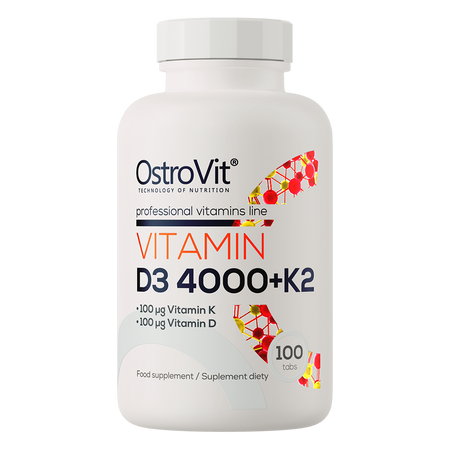 OstroVit Vitamin D3 4000 IU + K2 100 Tabletten
