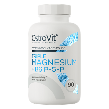 OstroVit Triple Magnesium + B6 P-5-P 90 Kapseln