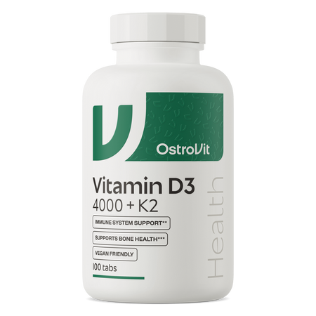 OstroVit Vitamin D3 4000 IU + K2 VEGE 100 Tabletten