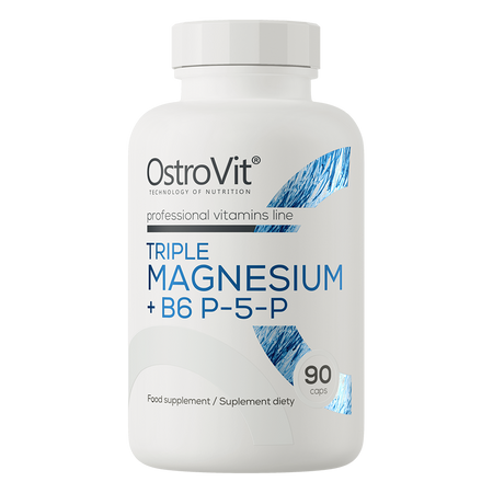 OstroVit Triple Magnesium + B6 P-5-P 90 Kapseln