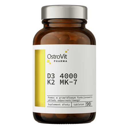 OstroVit Pharma D3 4000 IU + K2 MK-7 90 Tabletten