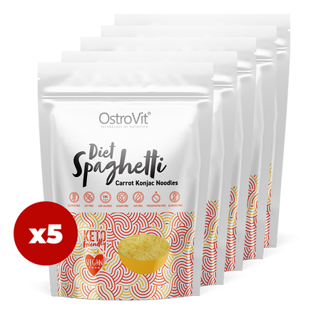 OstroVit Diät Spaghetti Karotte Konjac-Nudeln 5 x 250 g